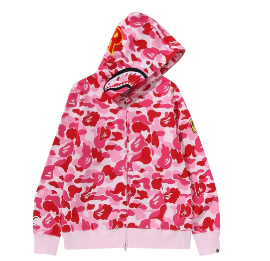 Bape pink hoodie