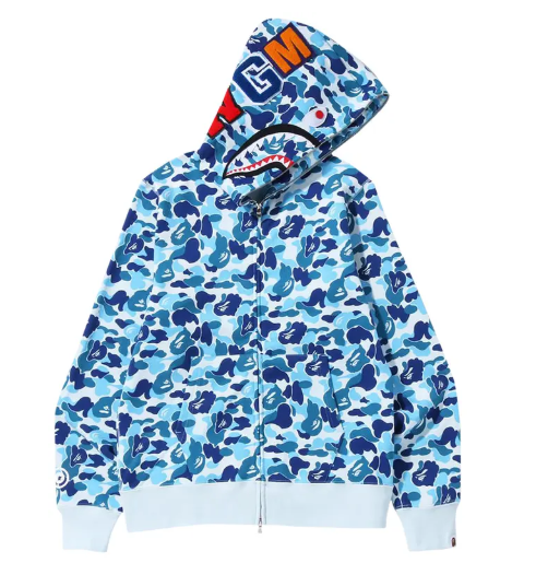 Bape blue hoodie